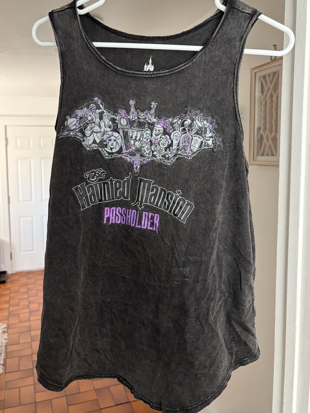 Disney Parks Haunted Mansion Passholder Tank Top Gray Size Medium